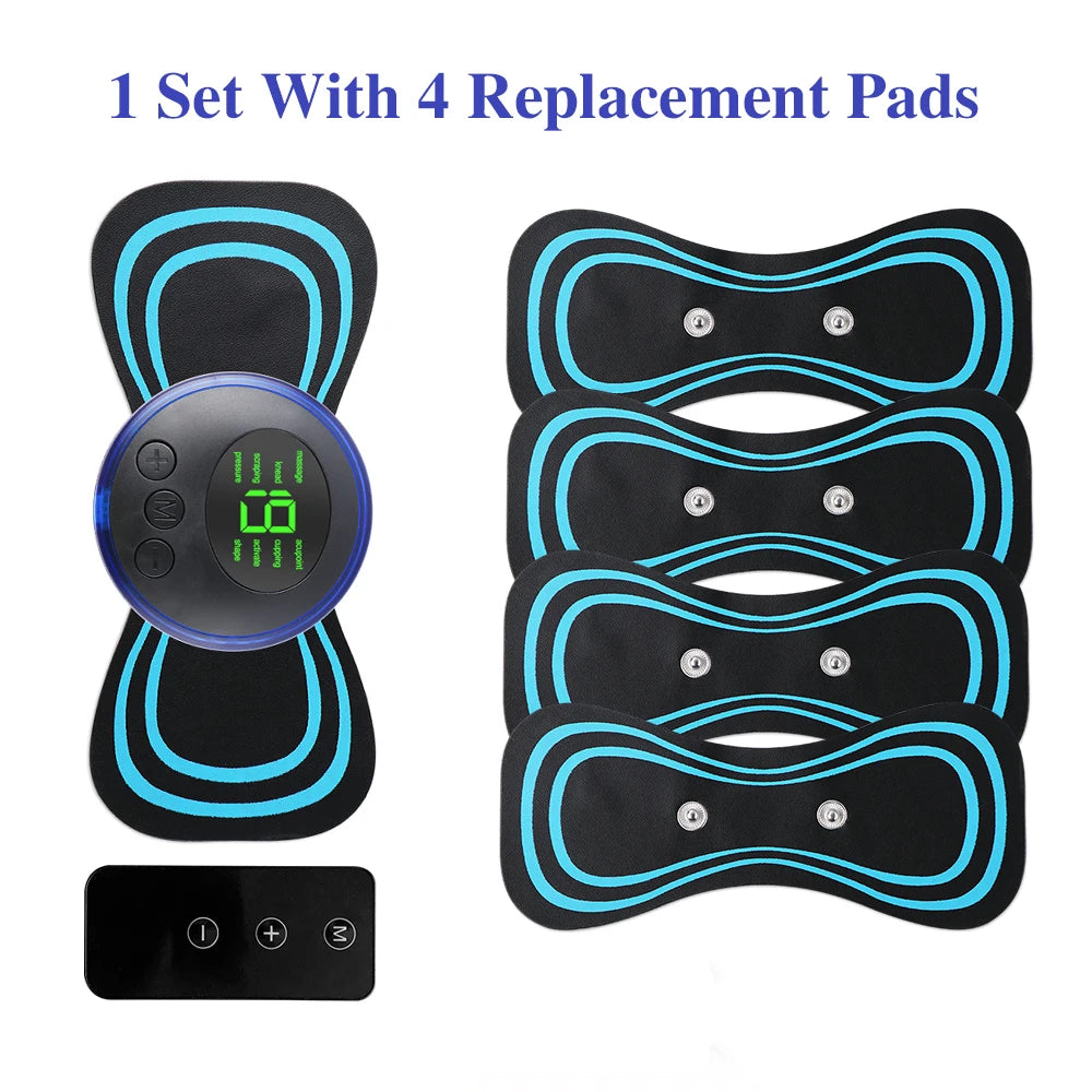 Mini Portable EMS Neck Massager – Electric Neck Stretcher for Cervical Muscle Relief & Shoulder Relaxation