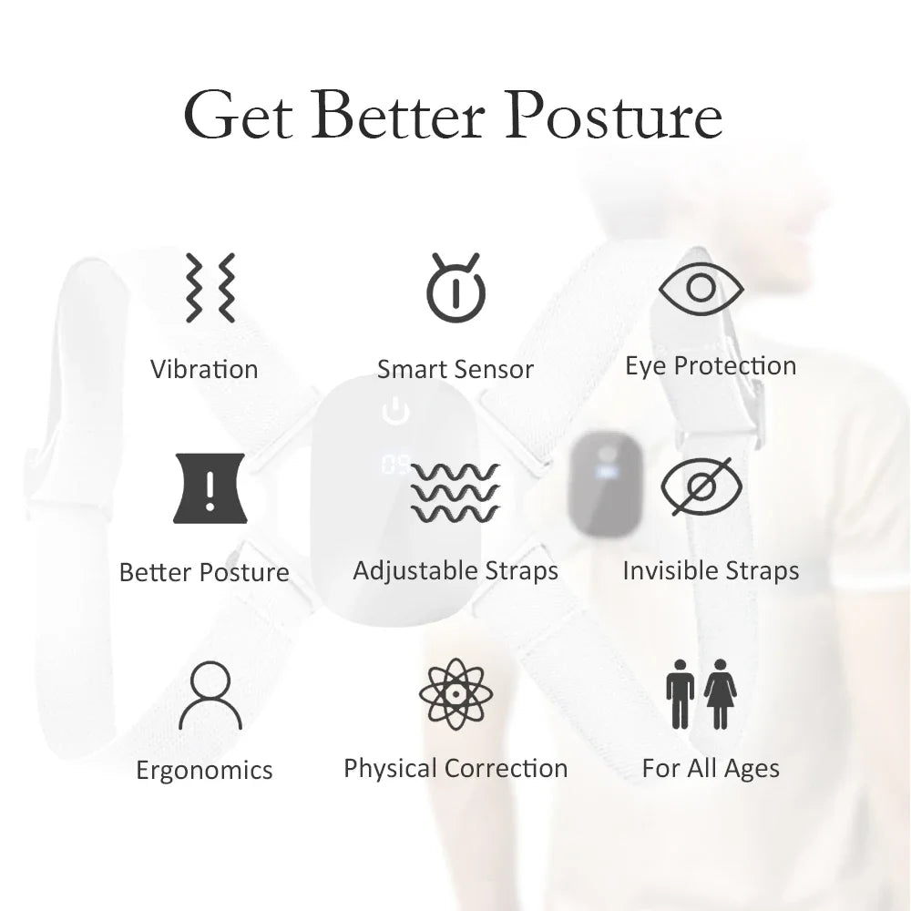 Smart Posture Corrector – Neck & Back Support