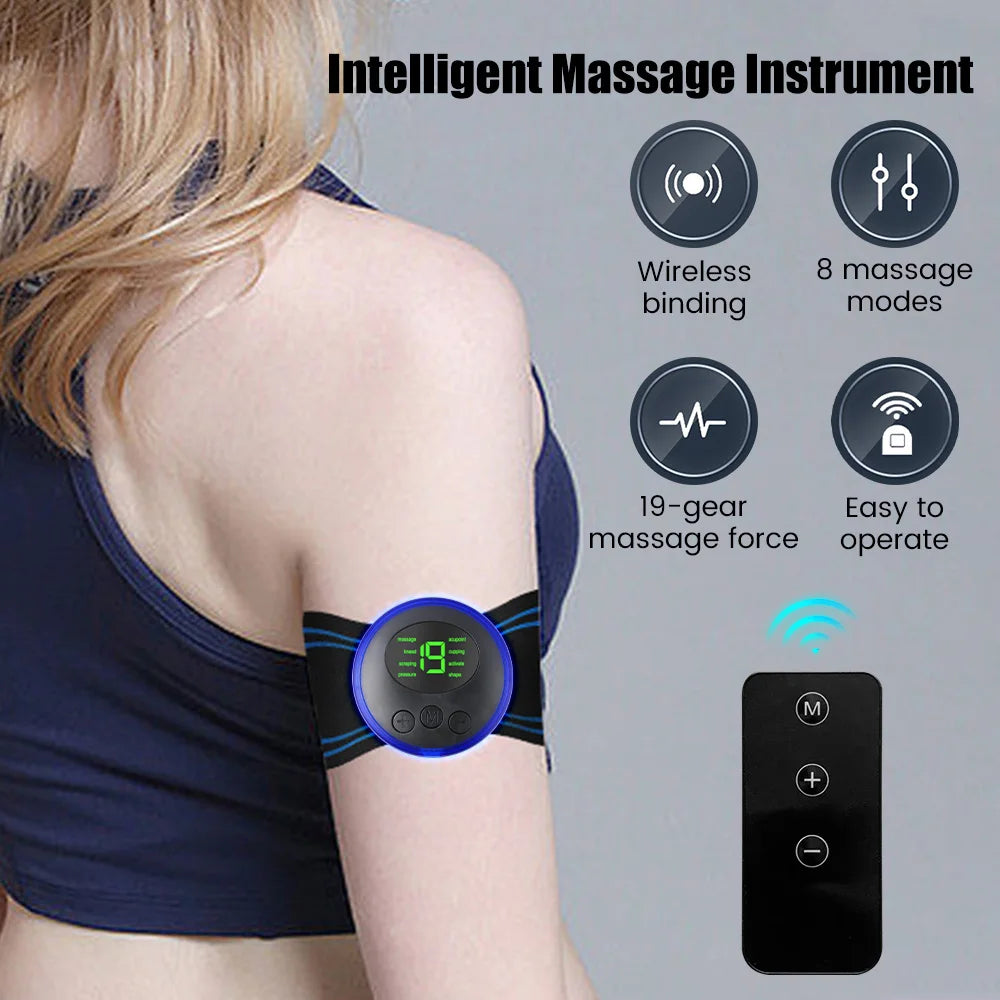 Mini Portable EMS Neck Massager – Electric Neck Stretcher for Cervical Muscle Relief & Shoulder Relaxation