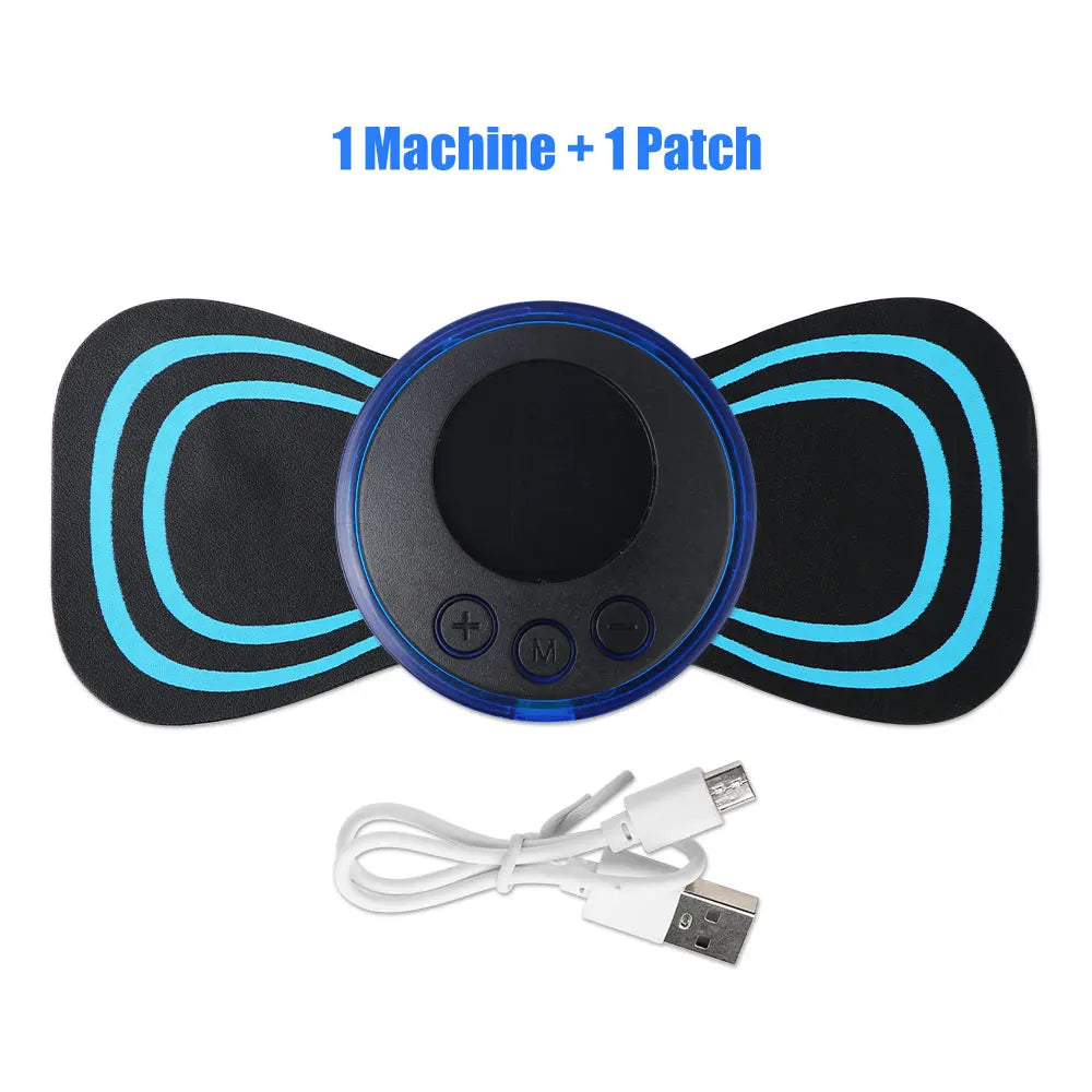 Mini Portable EMS Neck Massager – Electric Neck Stretcher for Cervical Muscle Relief & Shoulder Relaxation