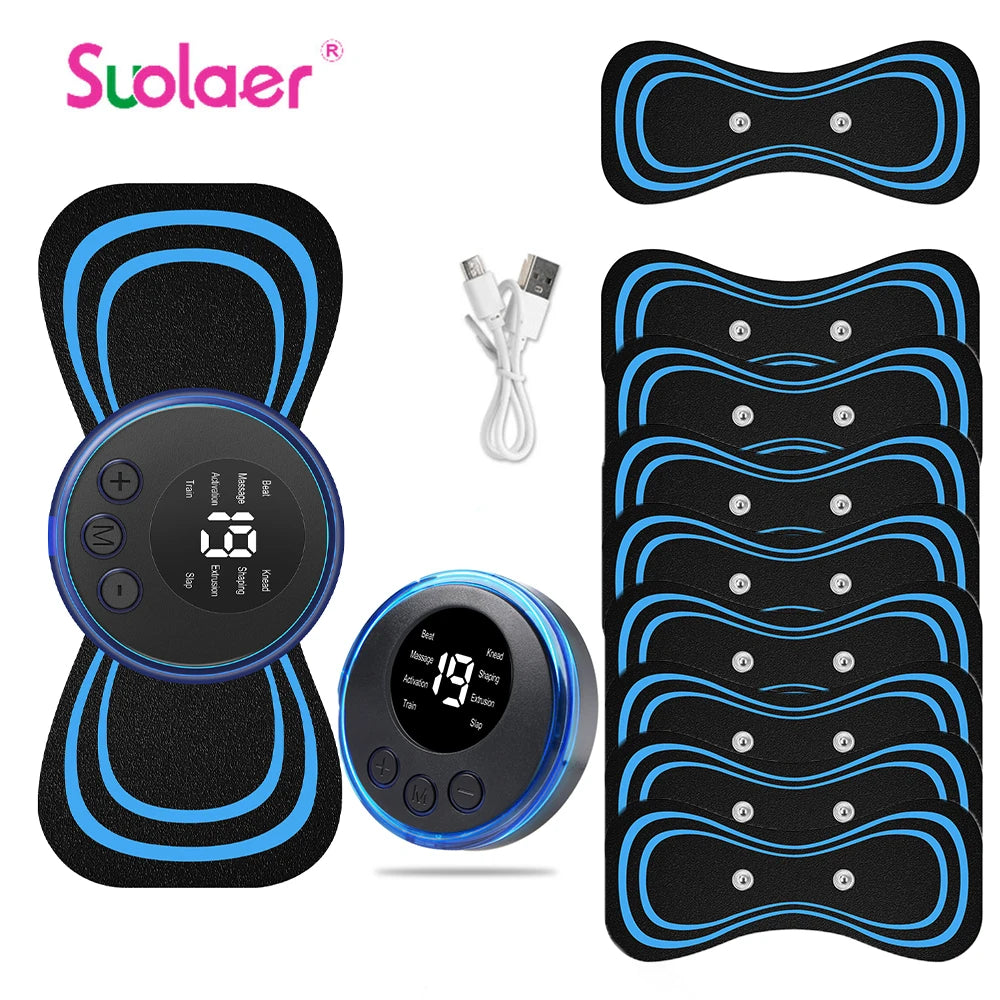 Mini Portable EMS Neck Massager – Electric Neck Stretcher for Cervical Muscle Relief & Shoulder Relaxation