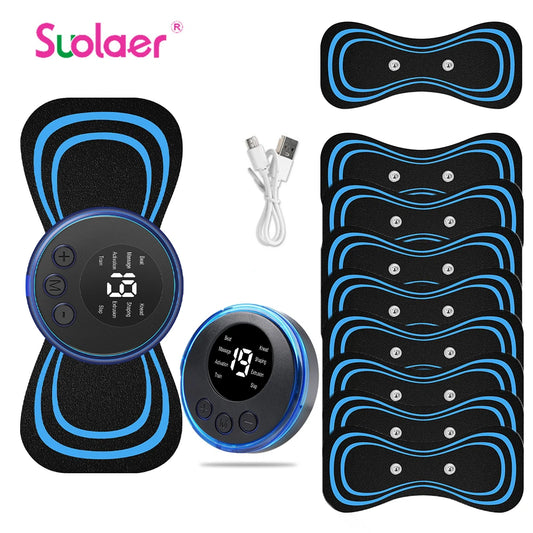 Mini Portable EMS Neck Massager – Electric Neck Stretcher for Cervical Muscle Relief & Shoulder Relaxation