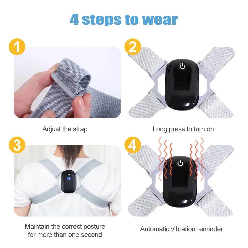 Smart Posture Corrector – Neck & Back Support
