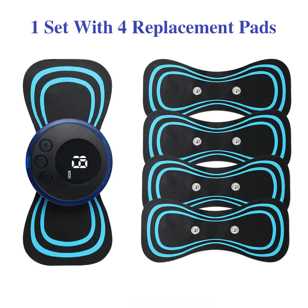 Mini Portable EMS Neck Massager – Electric Neck Stretcher for Cervical Muscle Relief & Shoulder Relaxation